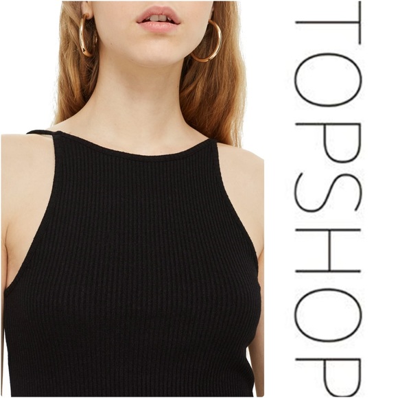 Topshop Scoop Back Ribbed Midi Dress - Picture 3 of 4